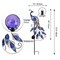 TERESA'S COLLECTIONS Yard Decorations Outdoor, Peacock Solar Garden Lights, 31.5 Inch Metal Lawn Ornaments, Garden Decor for Outside with Crackle Glass Ball, Decorative Stake Yard Art for Patio
